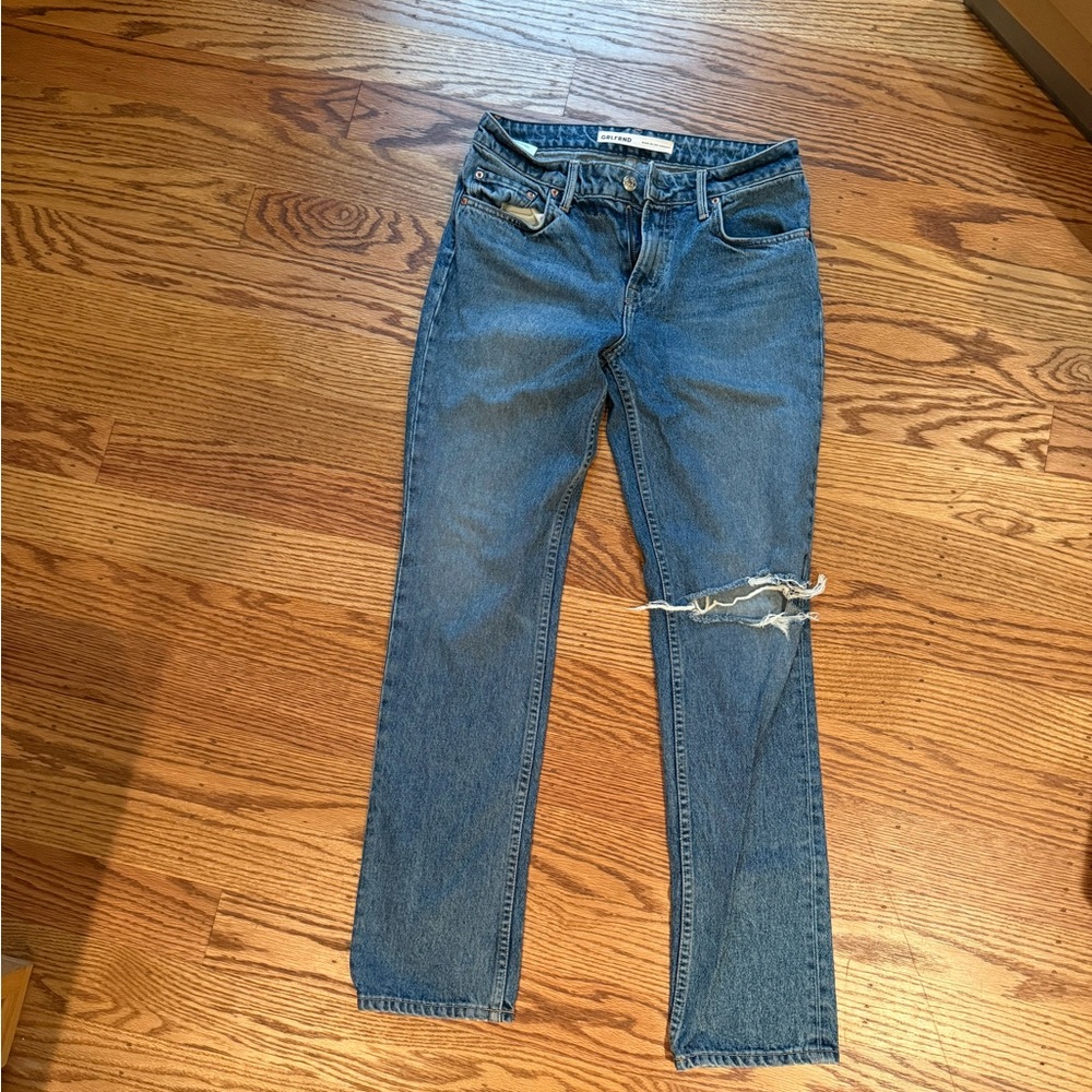 GRLFRND Denim “The Kate” Low Rise Slim Crop